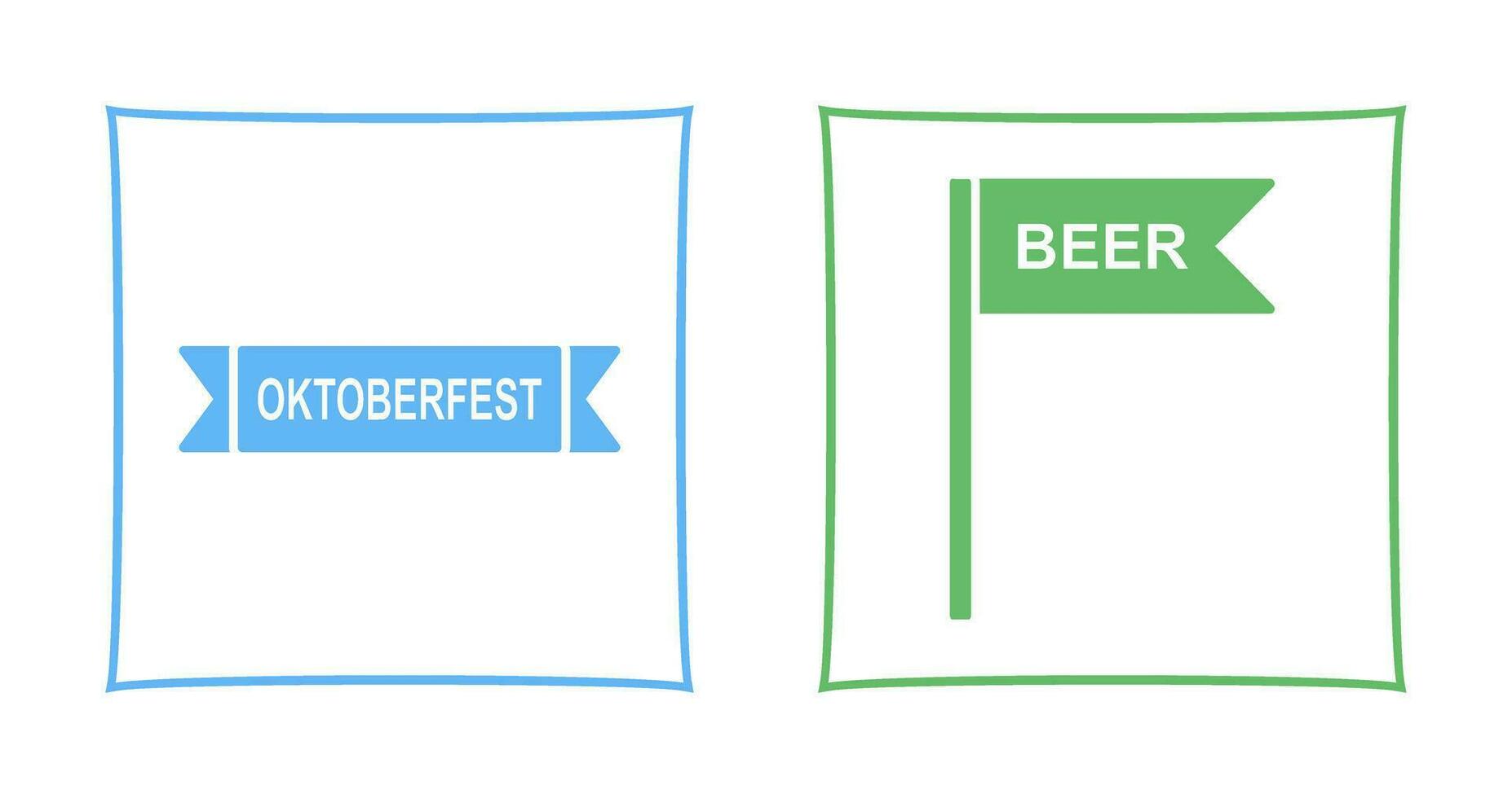 Oktoberfest Banner and Signboard Icon vector