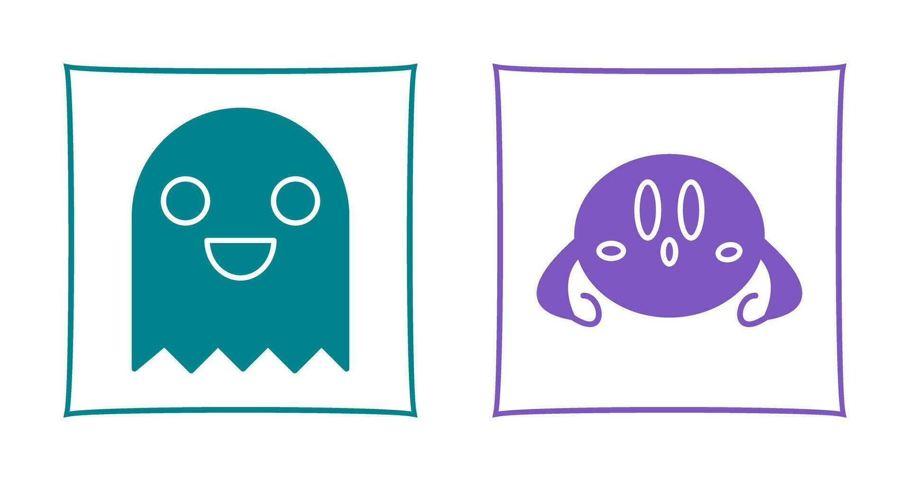 Game Character and VGame Charcter Icon vector