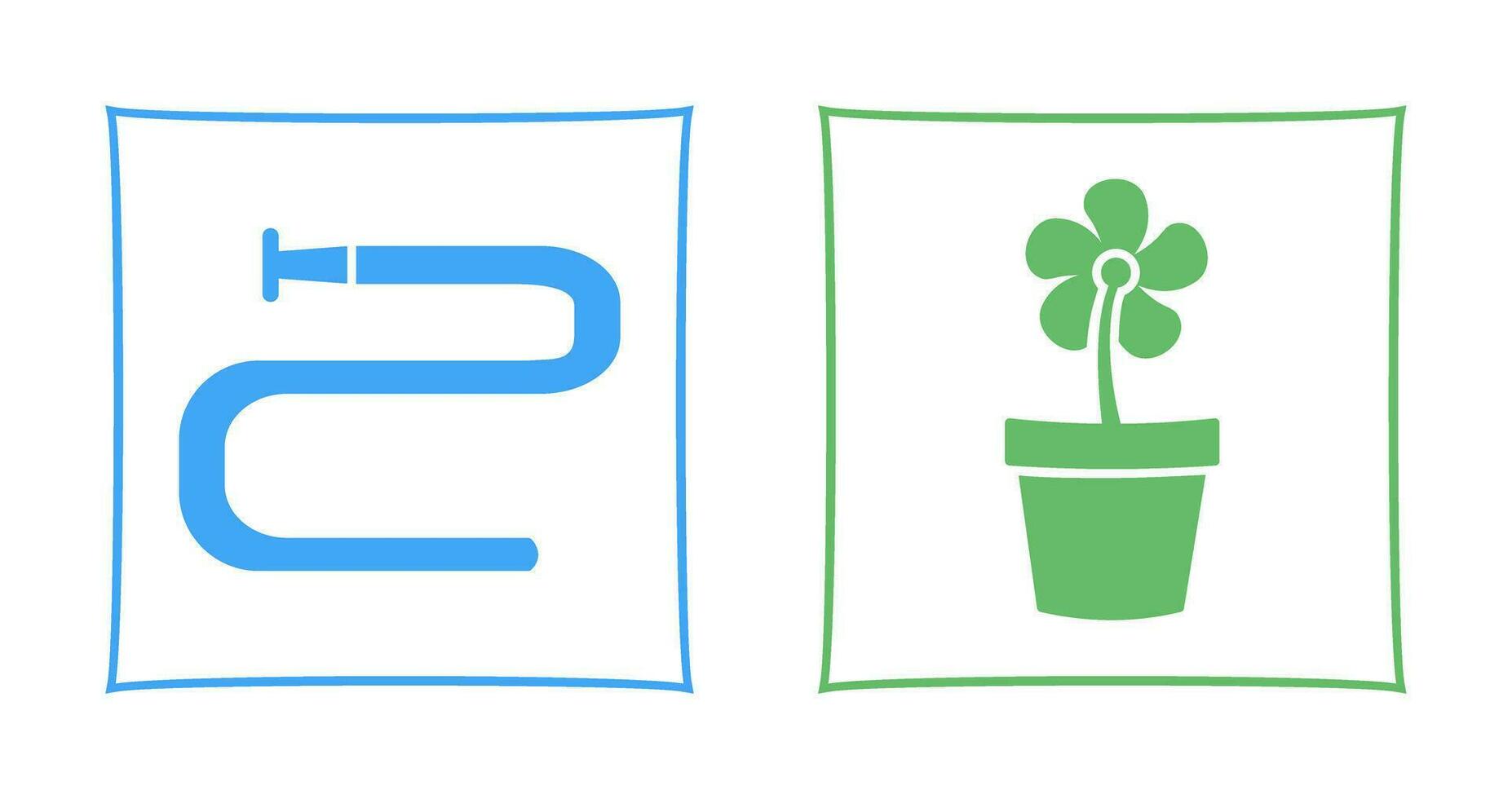 Water Pipe and Lower Pot Icon vector