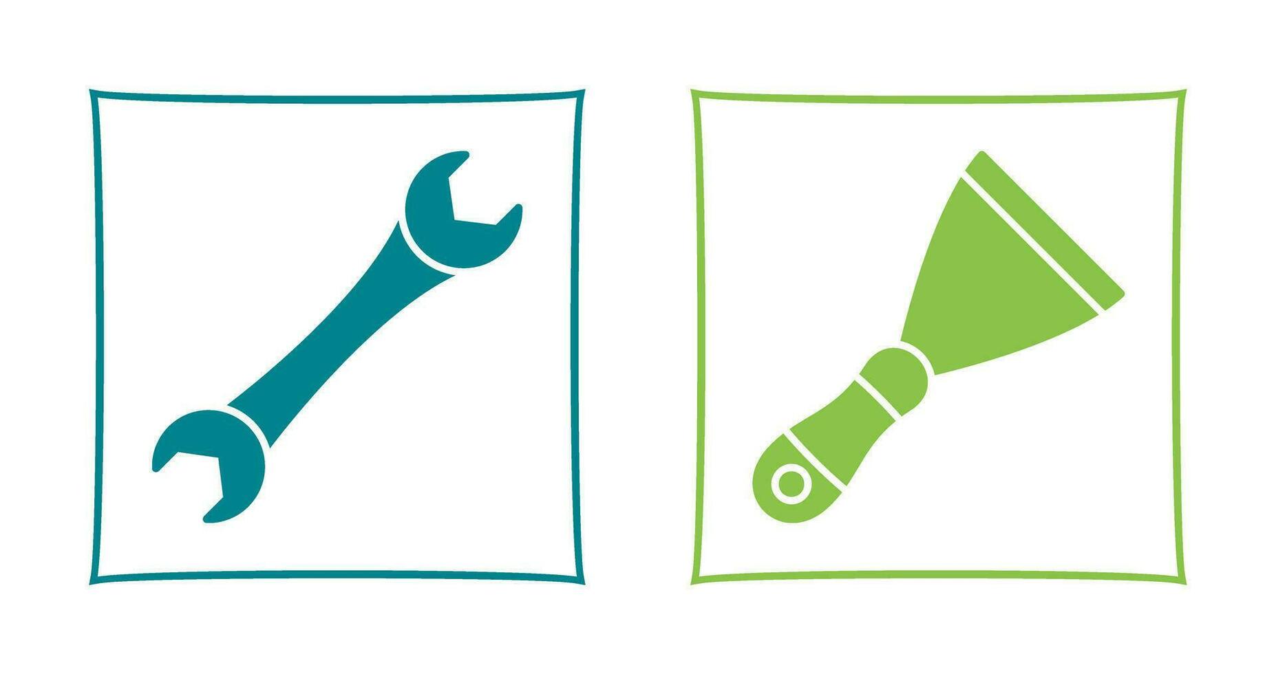 Spanner and Spatula Icon vector