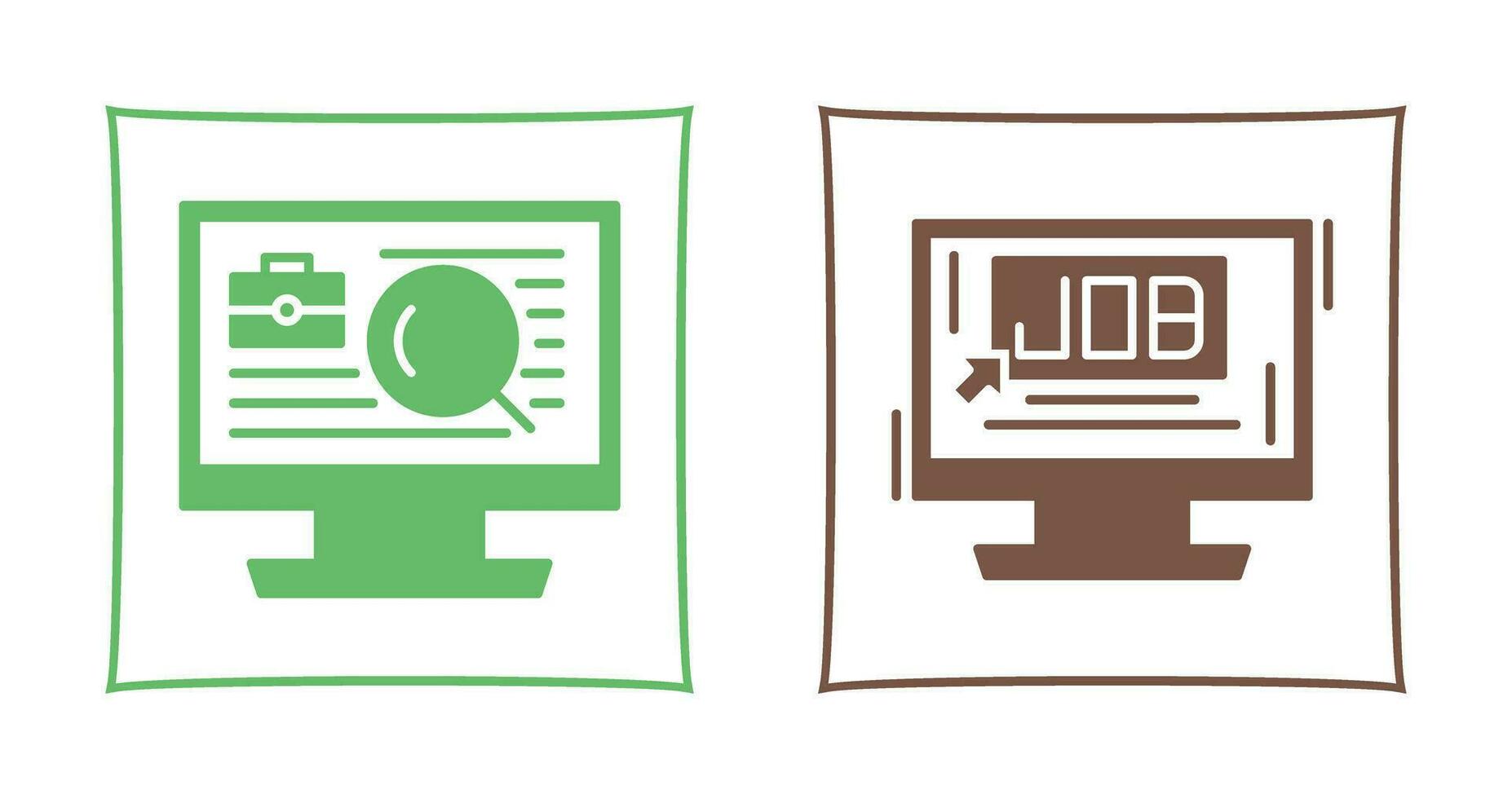 Job and Job Search Icon vector