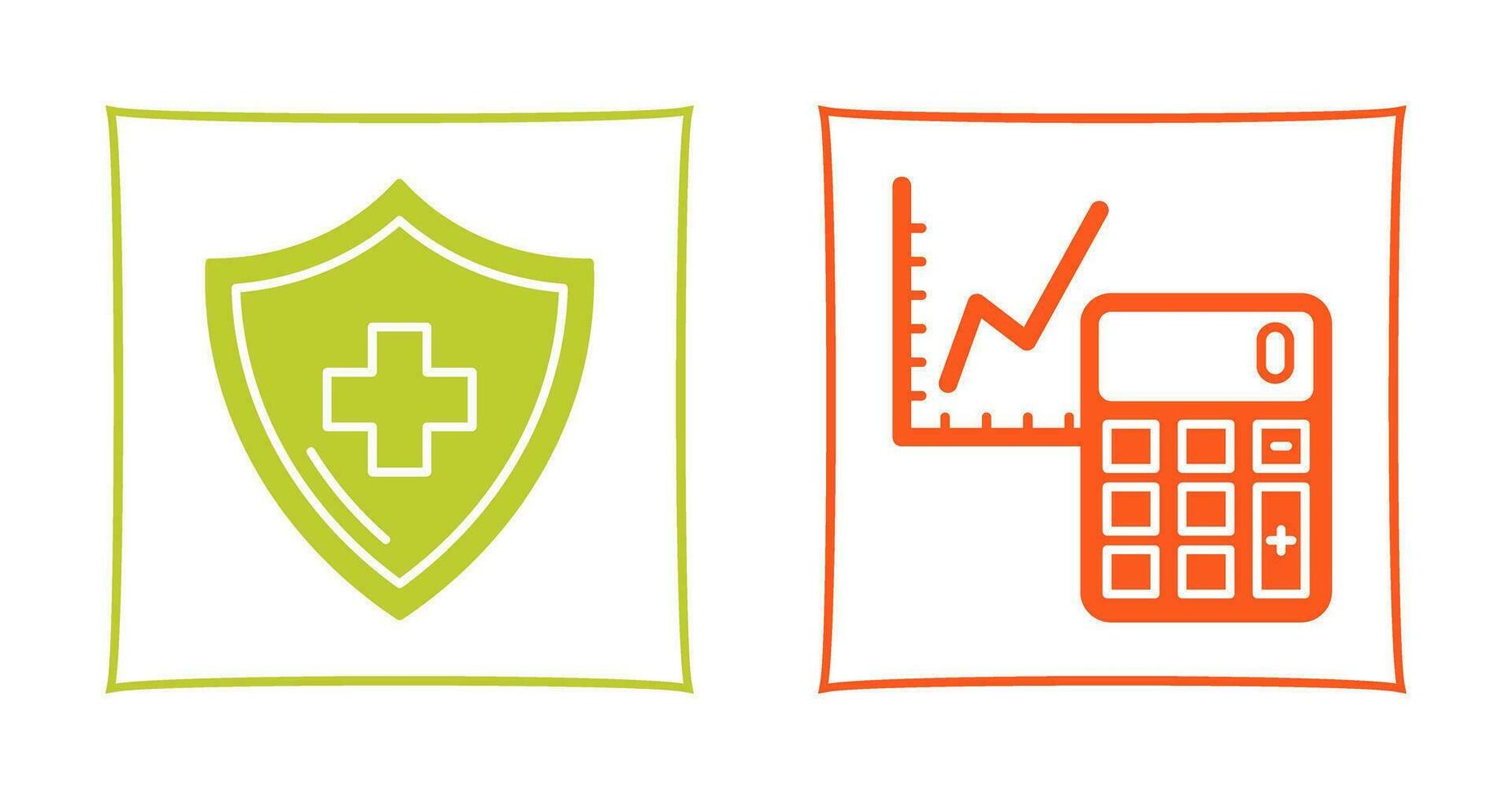 Accounting and Health  Icon vector