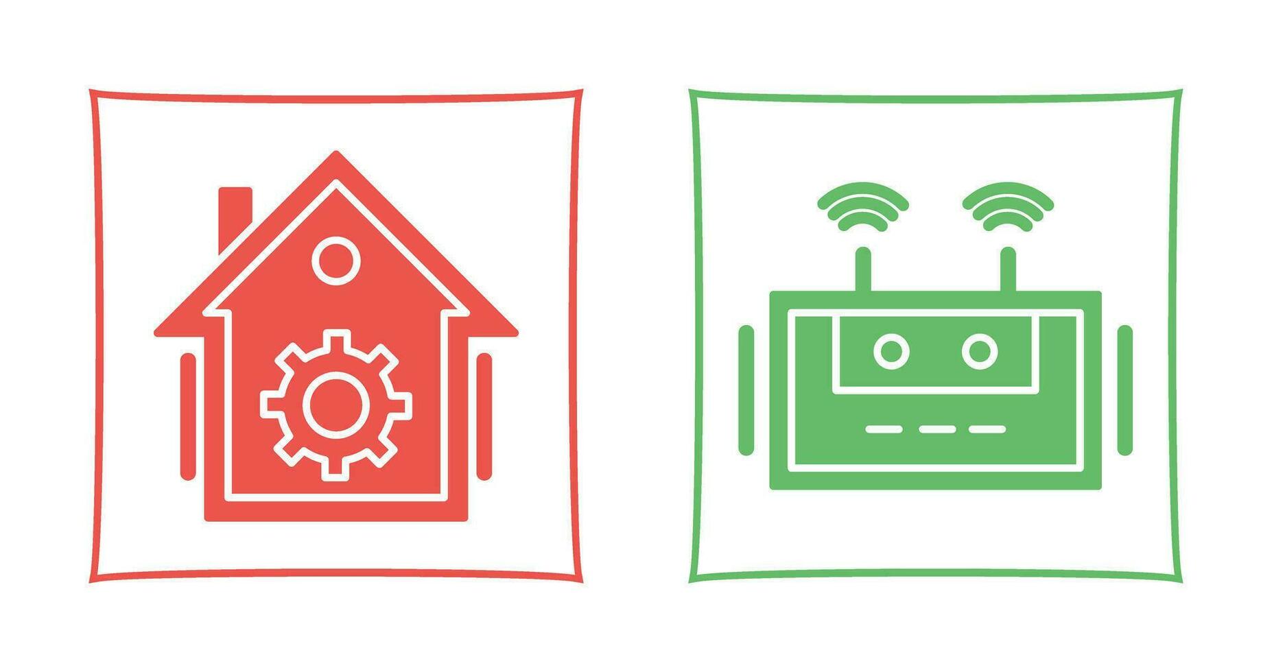 Home Automation and Router Icon vector