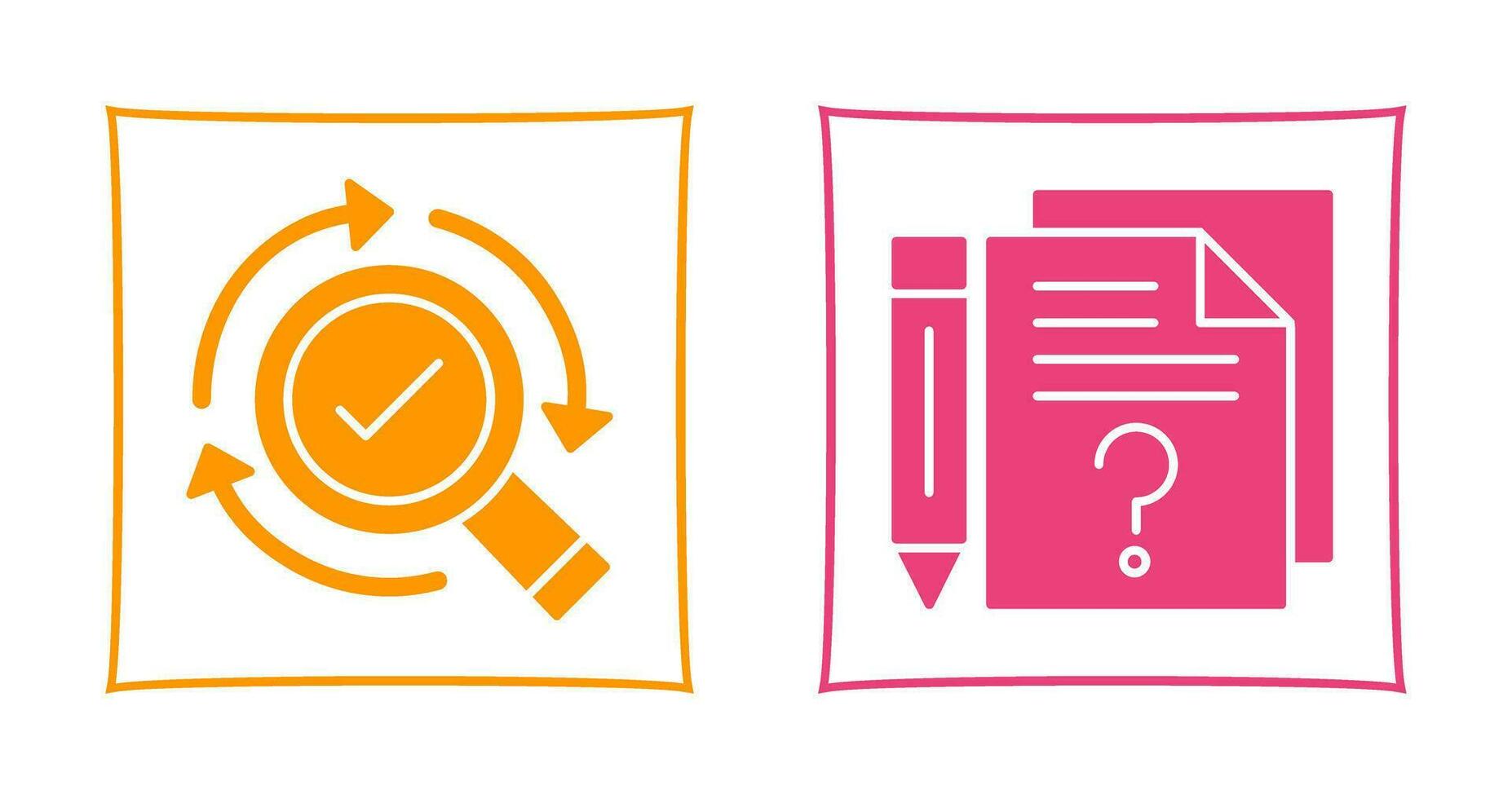 Research and Question Icon vector