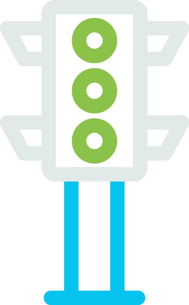Traffic Light Creative Icon Design vector