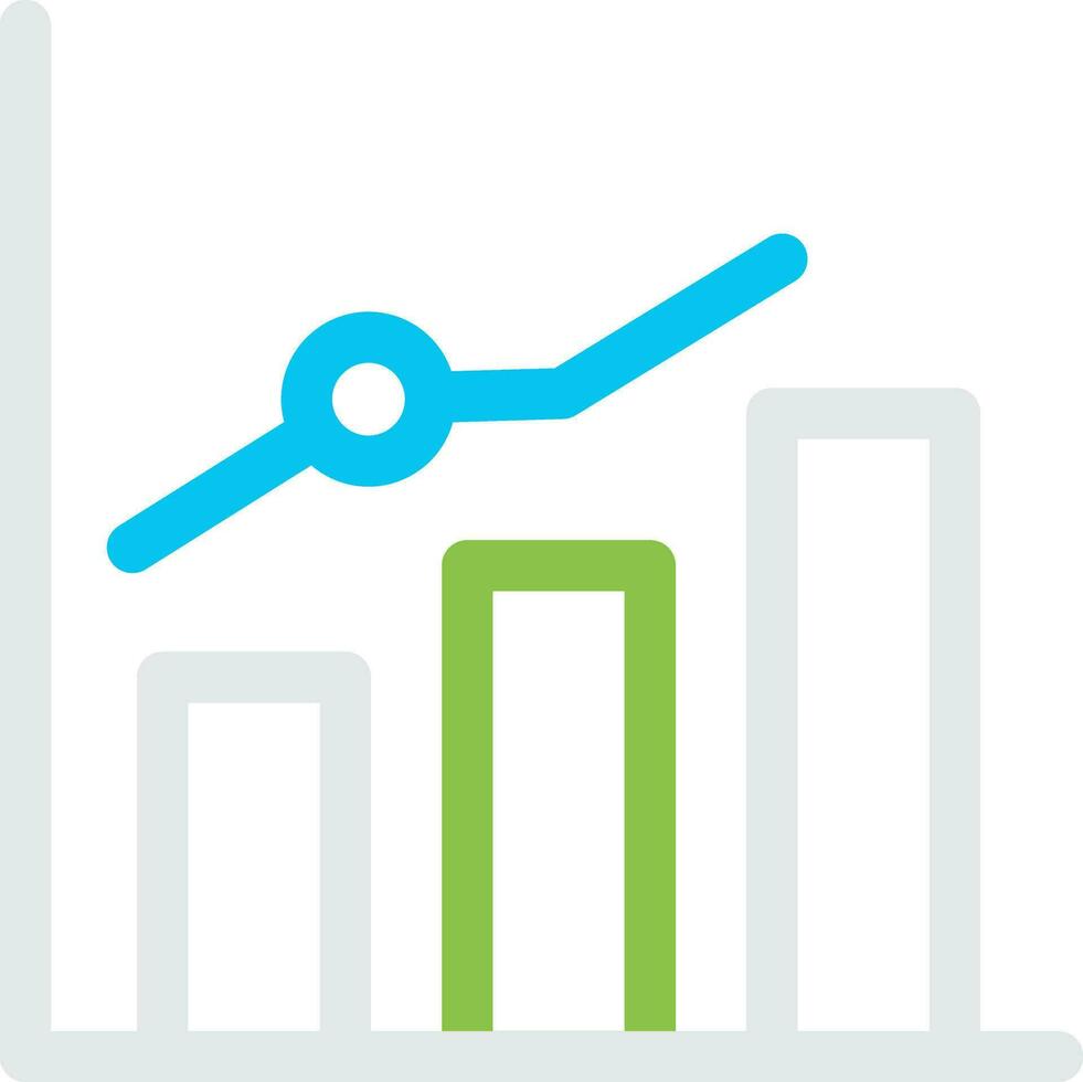 Growth Chart Creative Icon Design vector