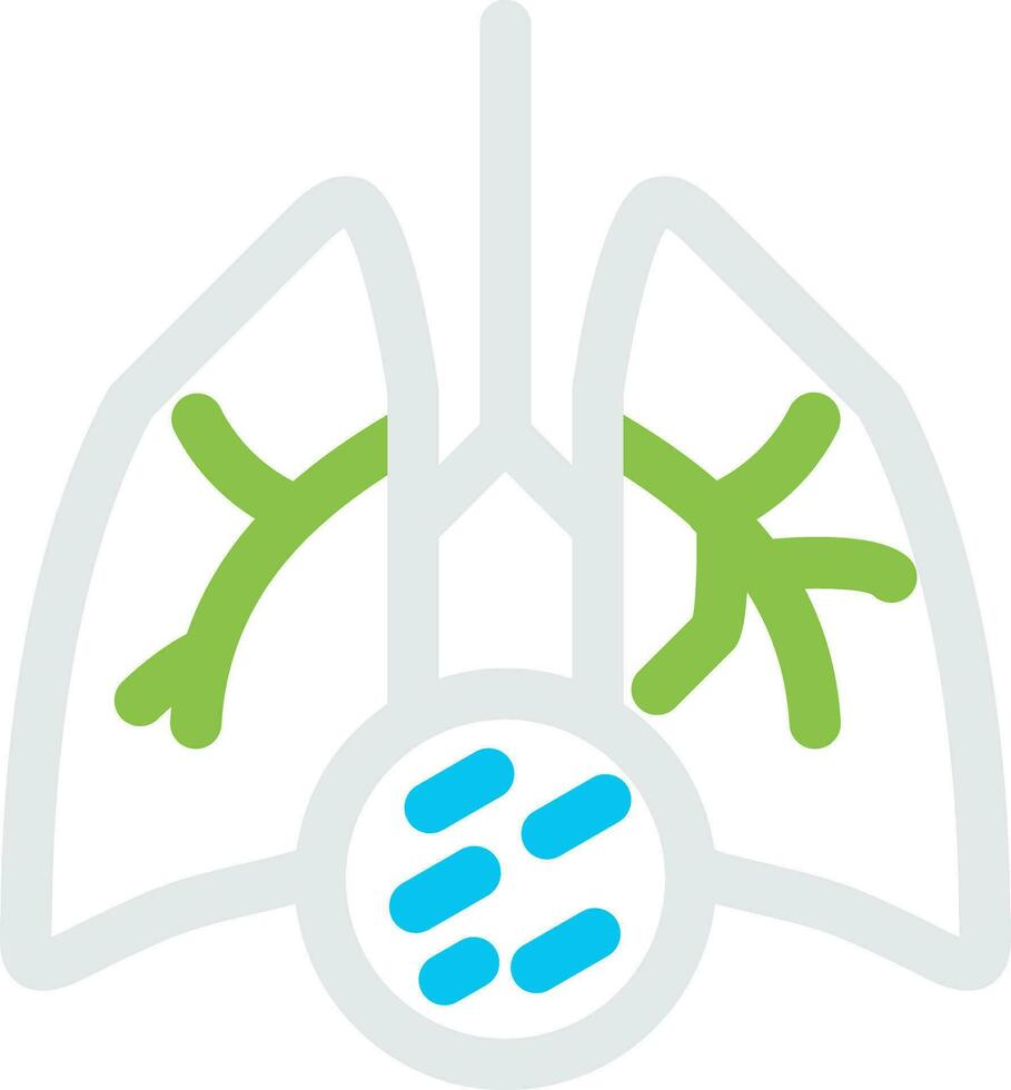 Lung Cancer Creative Icon Design vector