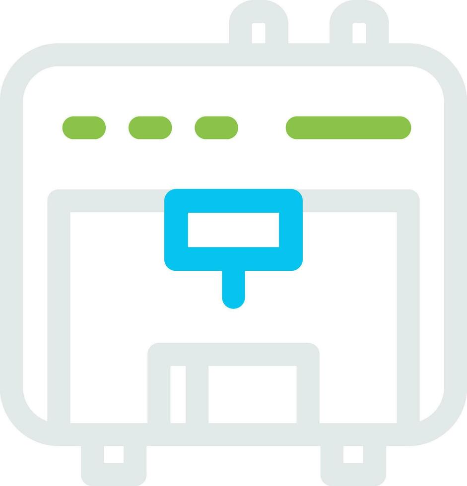 3D Printer Creative Icon Design vector