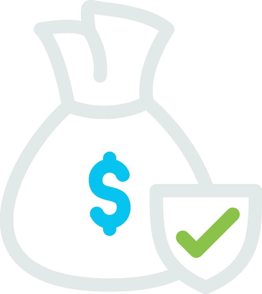 Money protection Creative Icon Design vector