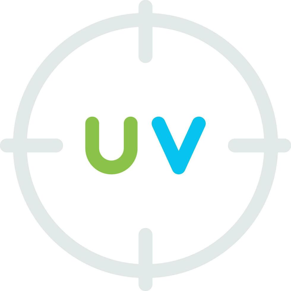 diseño de icono creativo uv vector