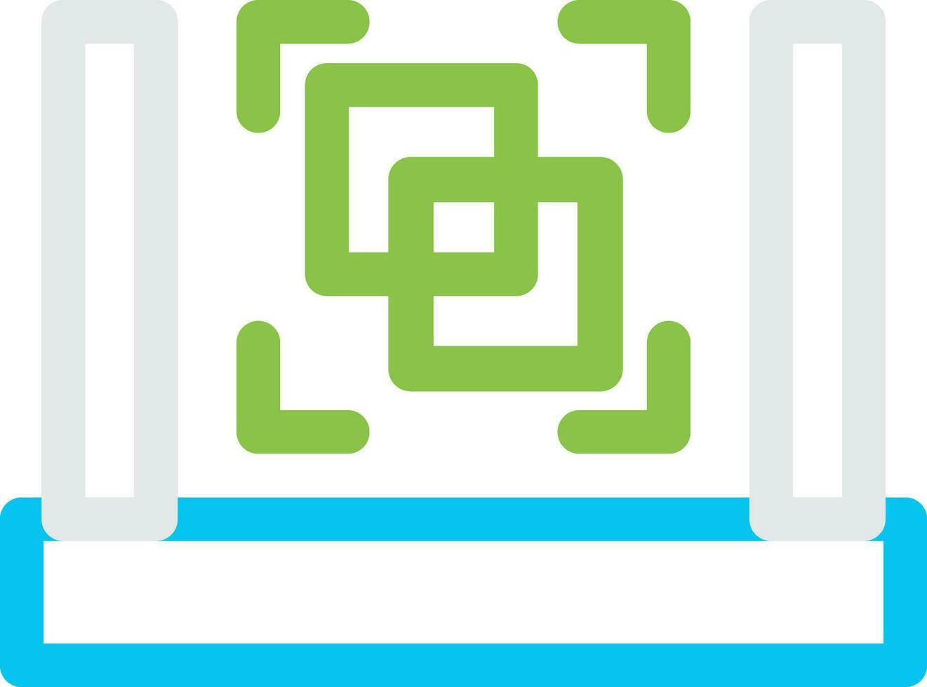 3D Scanner Creative Icon Design vector