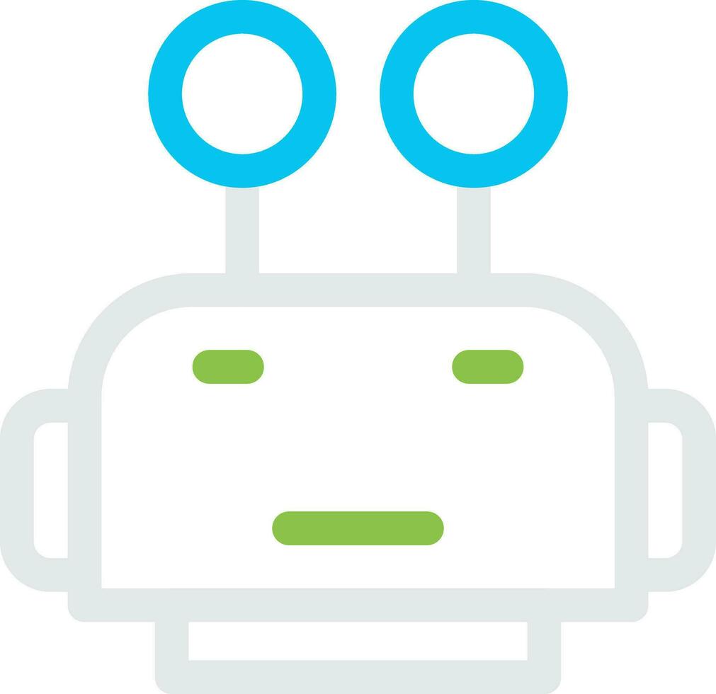 Robot Face Creative Icon Design vector