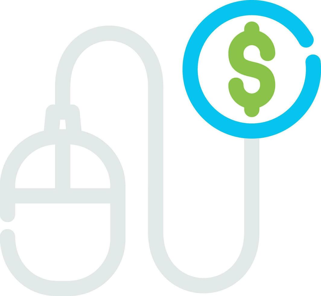 Pay Per Click Creative Icon Design vector