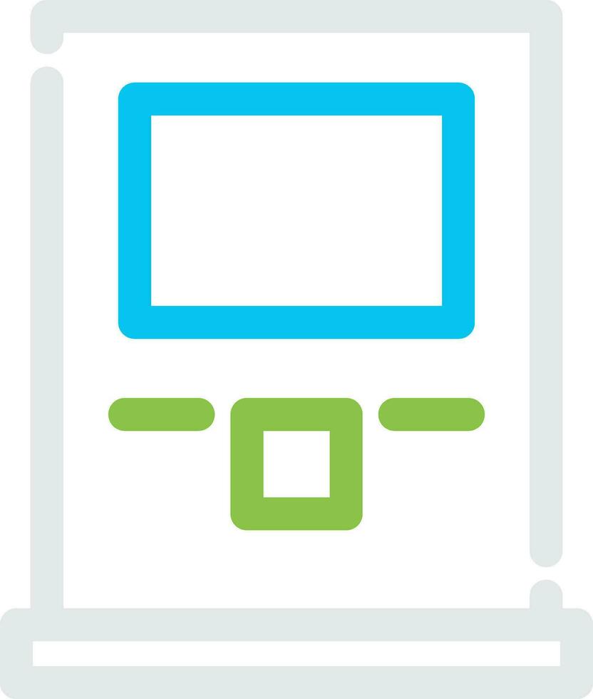 Atm Machine Creative Icon Design vector