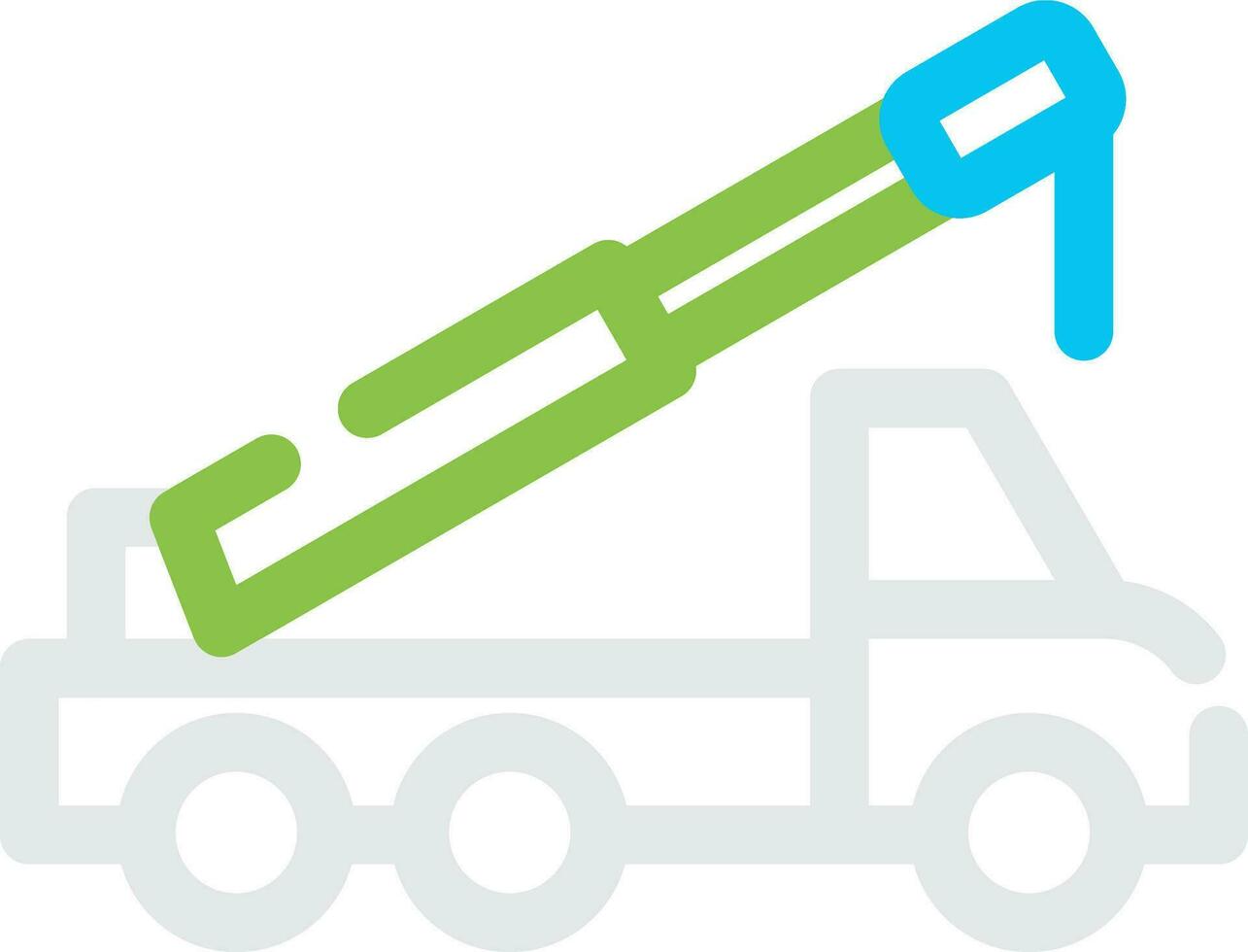 Crane Truck Creative Icon Design vector