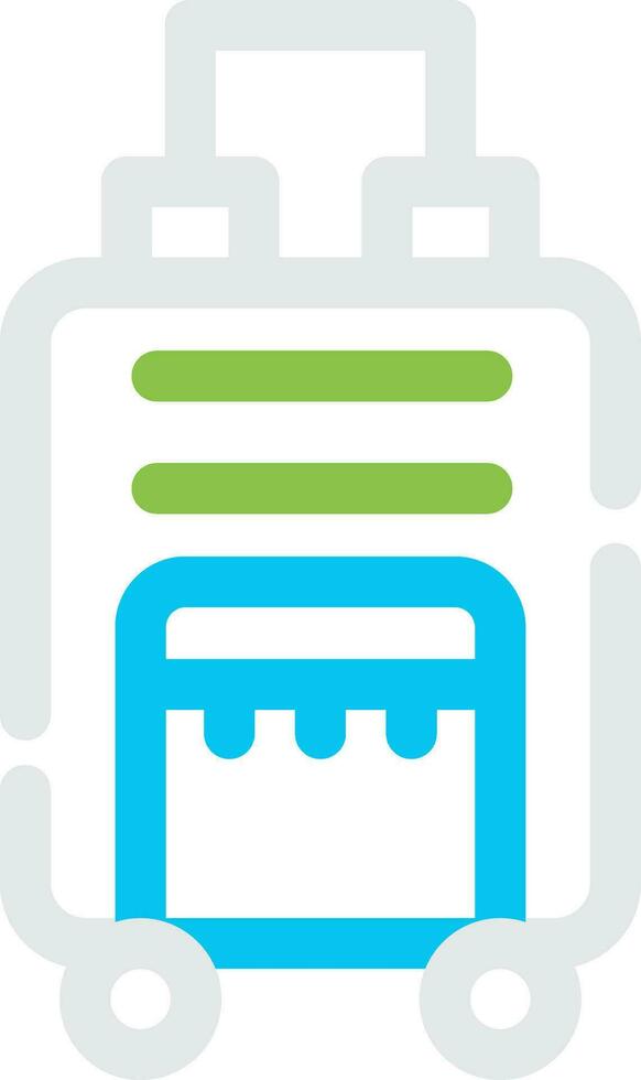 Travel Bag Creative Icon Design vector