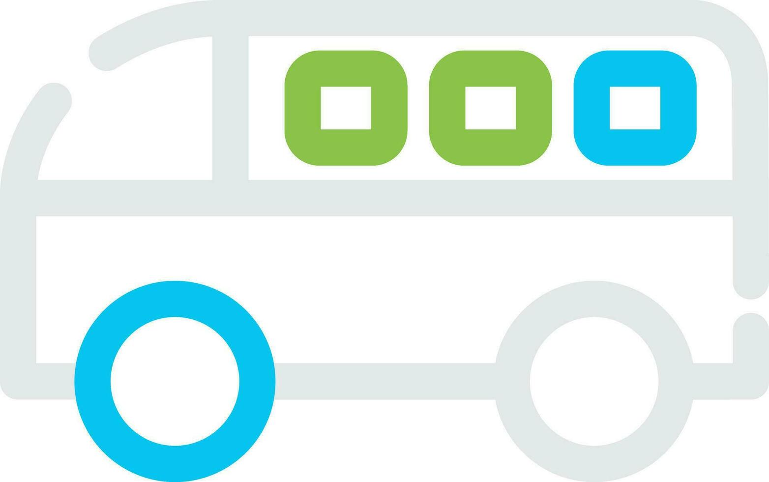 Minivan Creative Icon Design vector