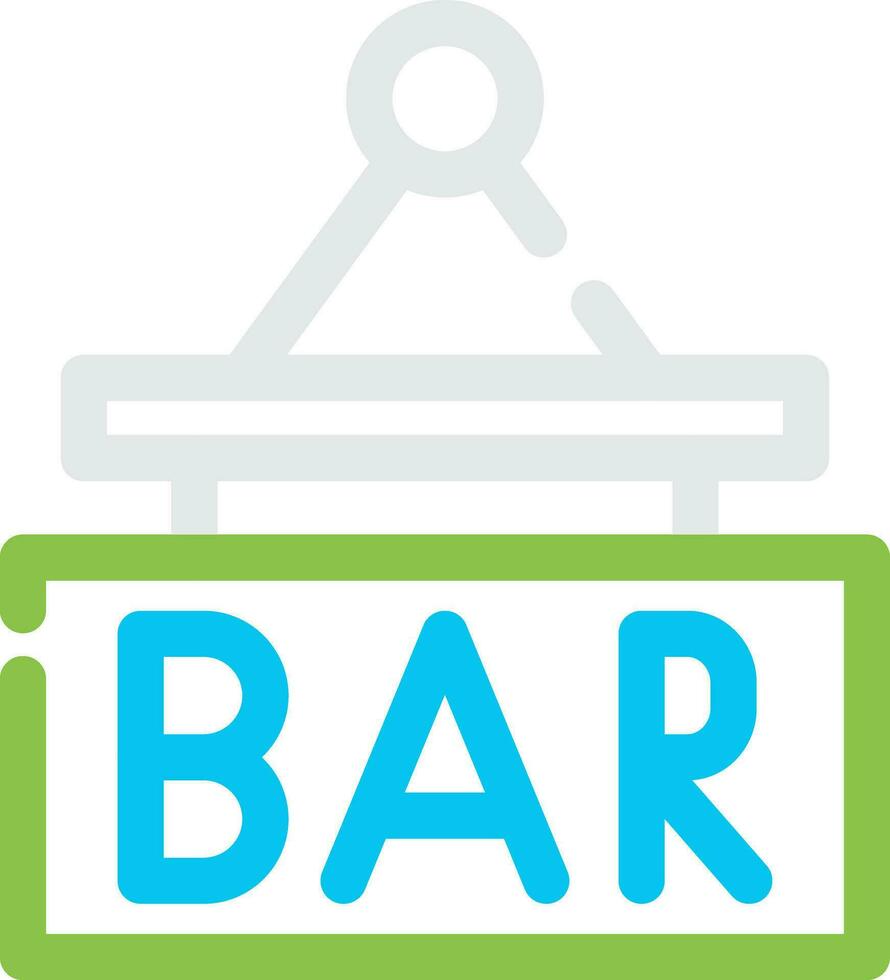 Bar Sign Board Creative Icon Design vector