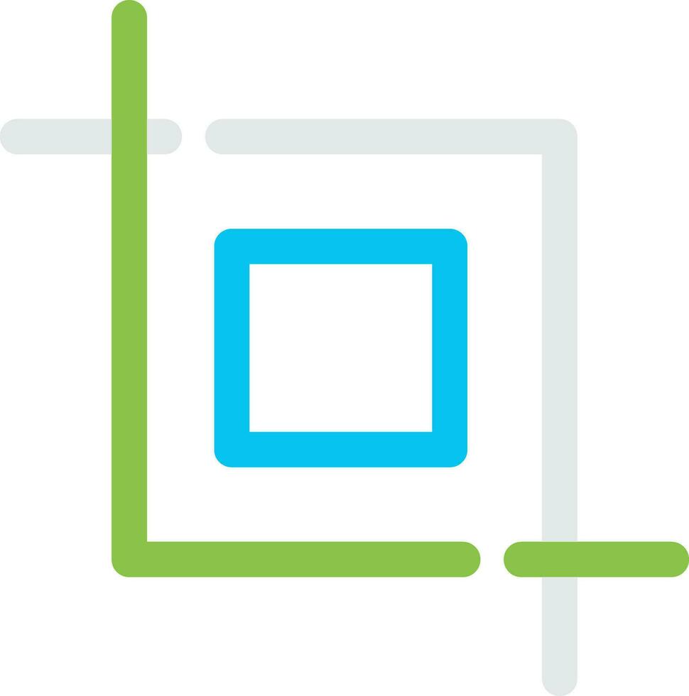 Crop Creative Icon Design vector