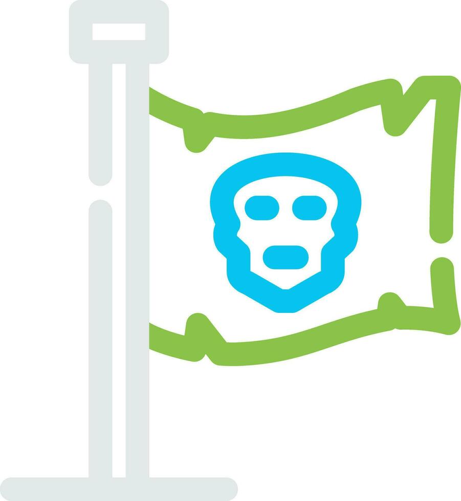 diseño de icono creativo de bandera de piratas vector