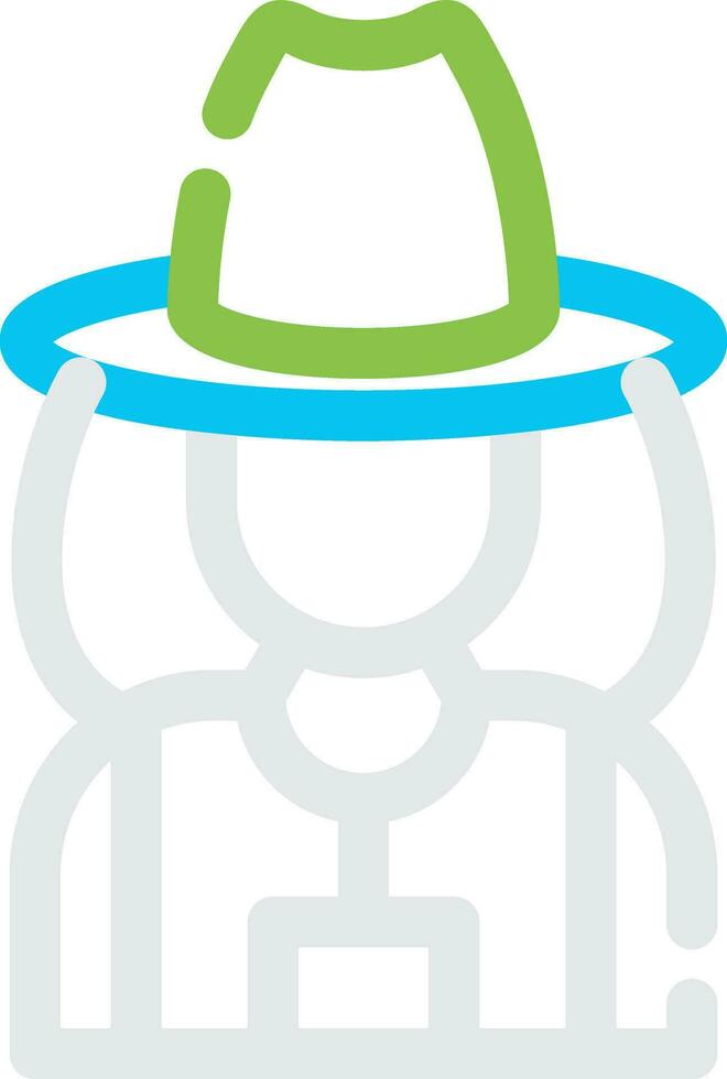 Lady Farmer Creative Icon Design vector