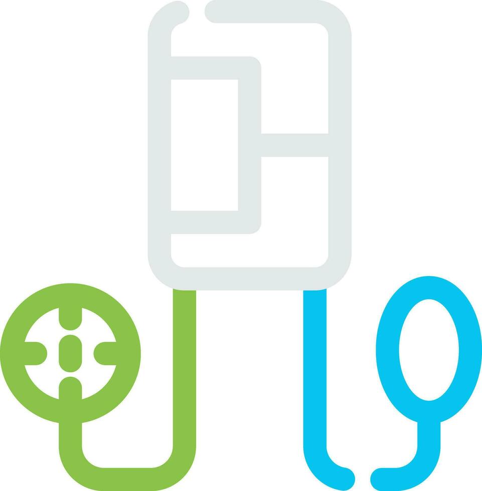 Blood Pressure Gauge Creative Icon Design vector