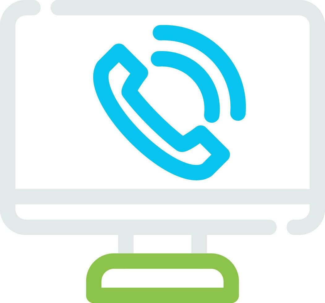 Phone Call Creative Icon Design vector