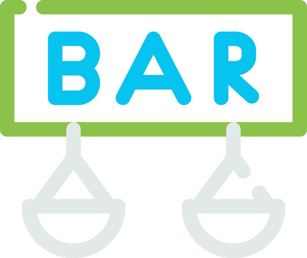 Bar Creative Icon Design vector