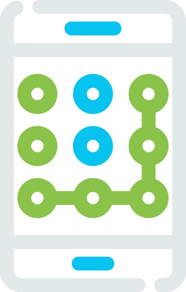 Pattern Lock Creative Icon Design vector