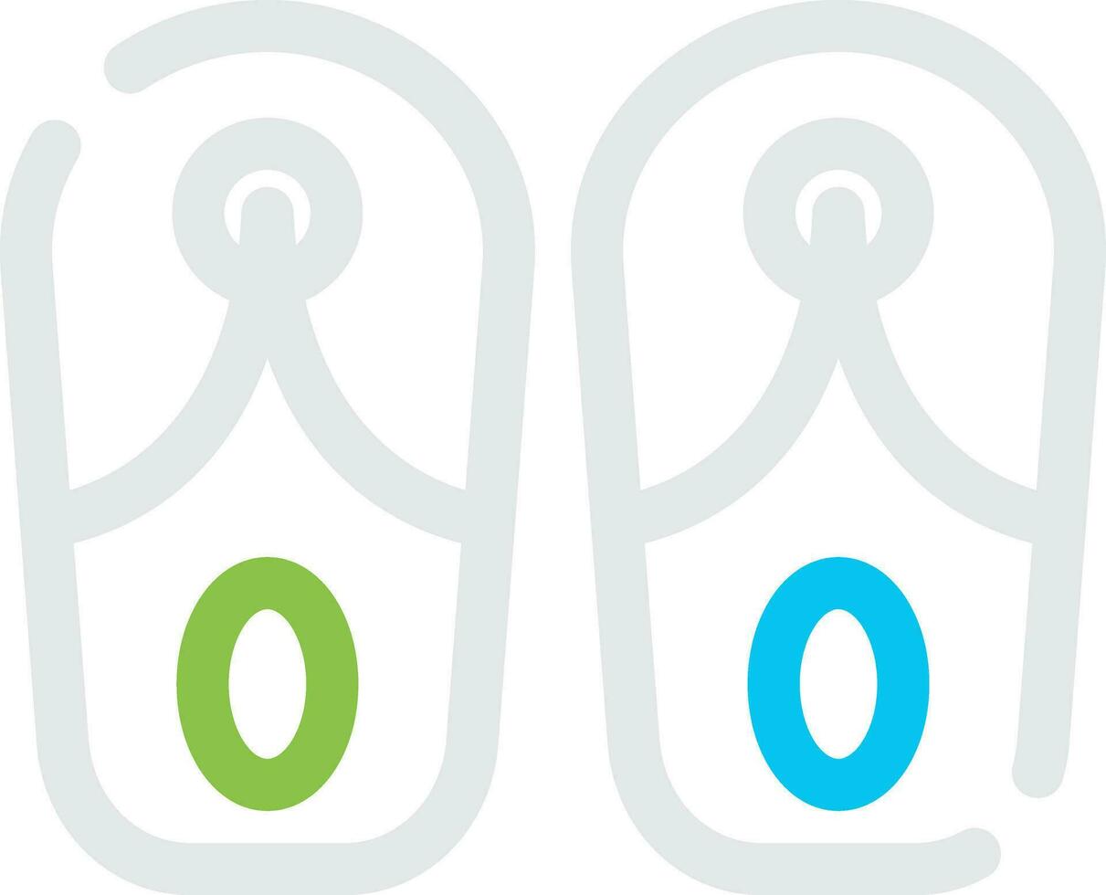 Slippers Creative Icon Design vector