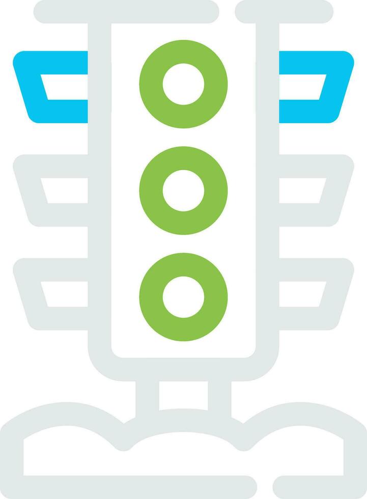 Traffic Light Creative Icon Design vector