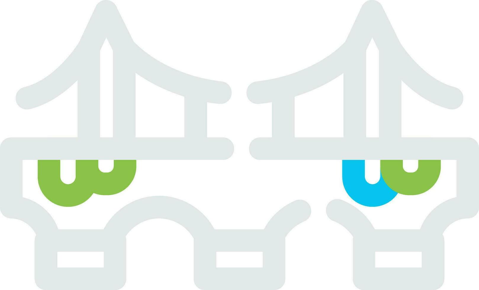 Bridge Creative Icon Design vector