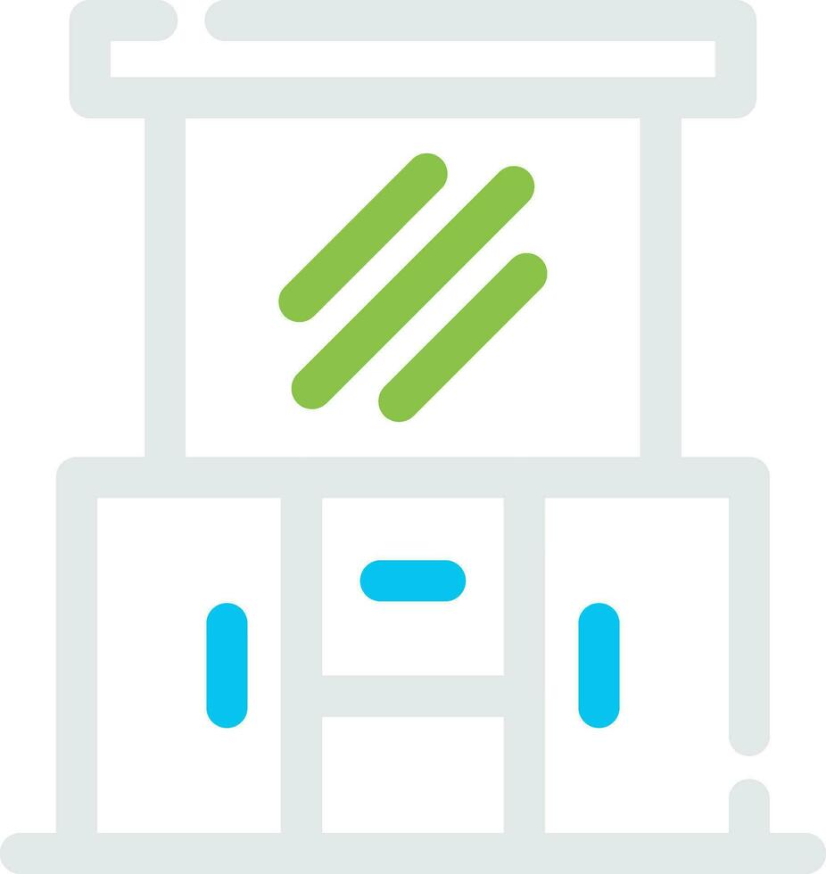 Dressing Table Creative Icon Design vector