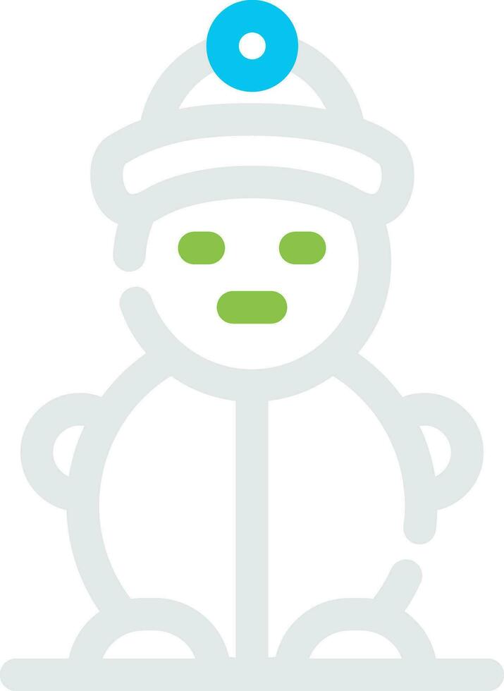 Snowman Creative Icon Design vector