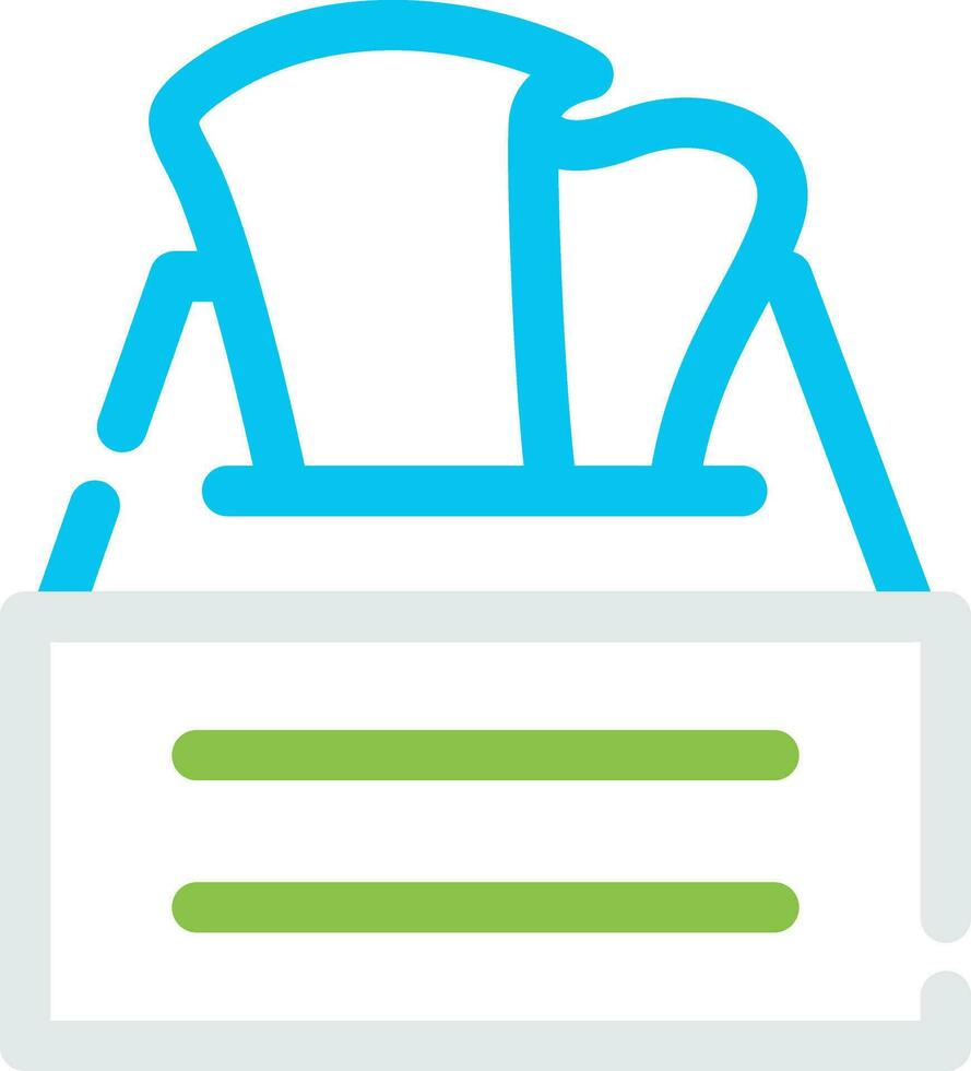Tissue Box Creative Icon Design vector