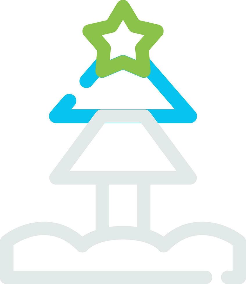 Christmas Tree Creative Icon Design vector