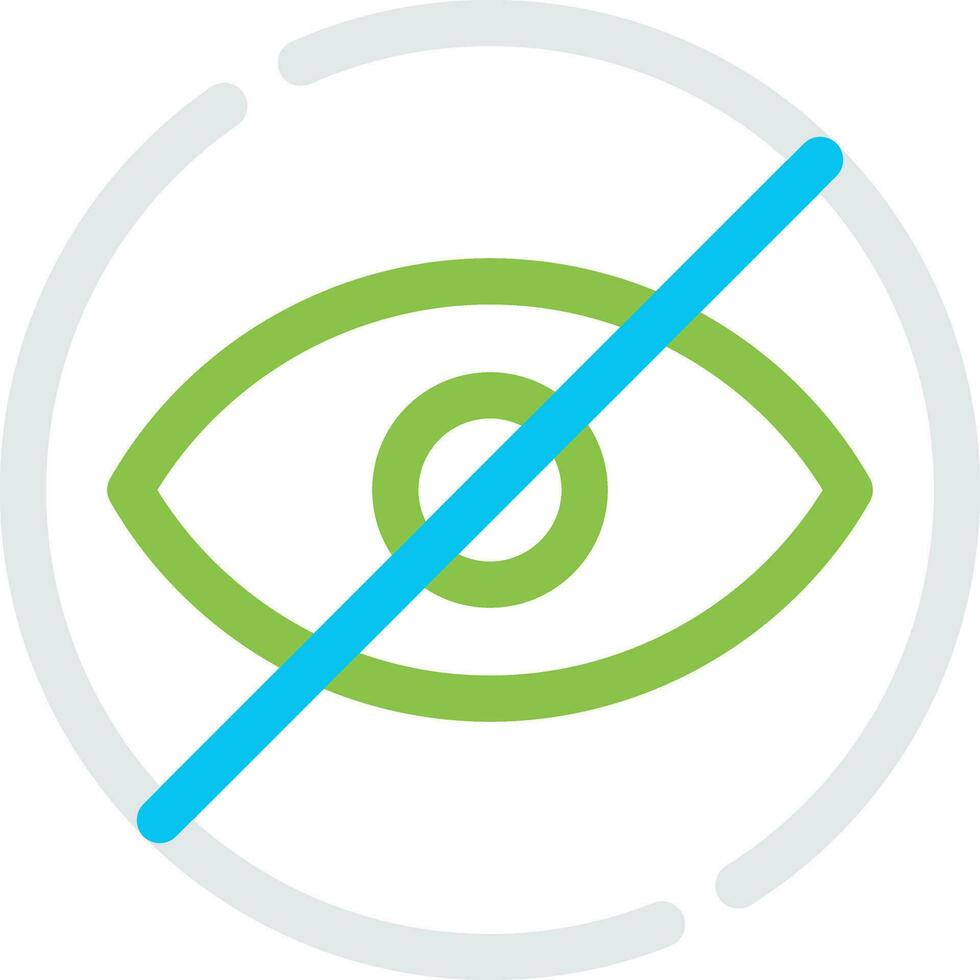 Blindness Creative Icon Design vector