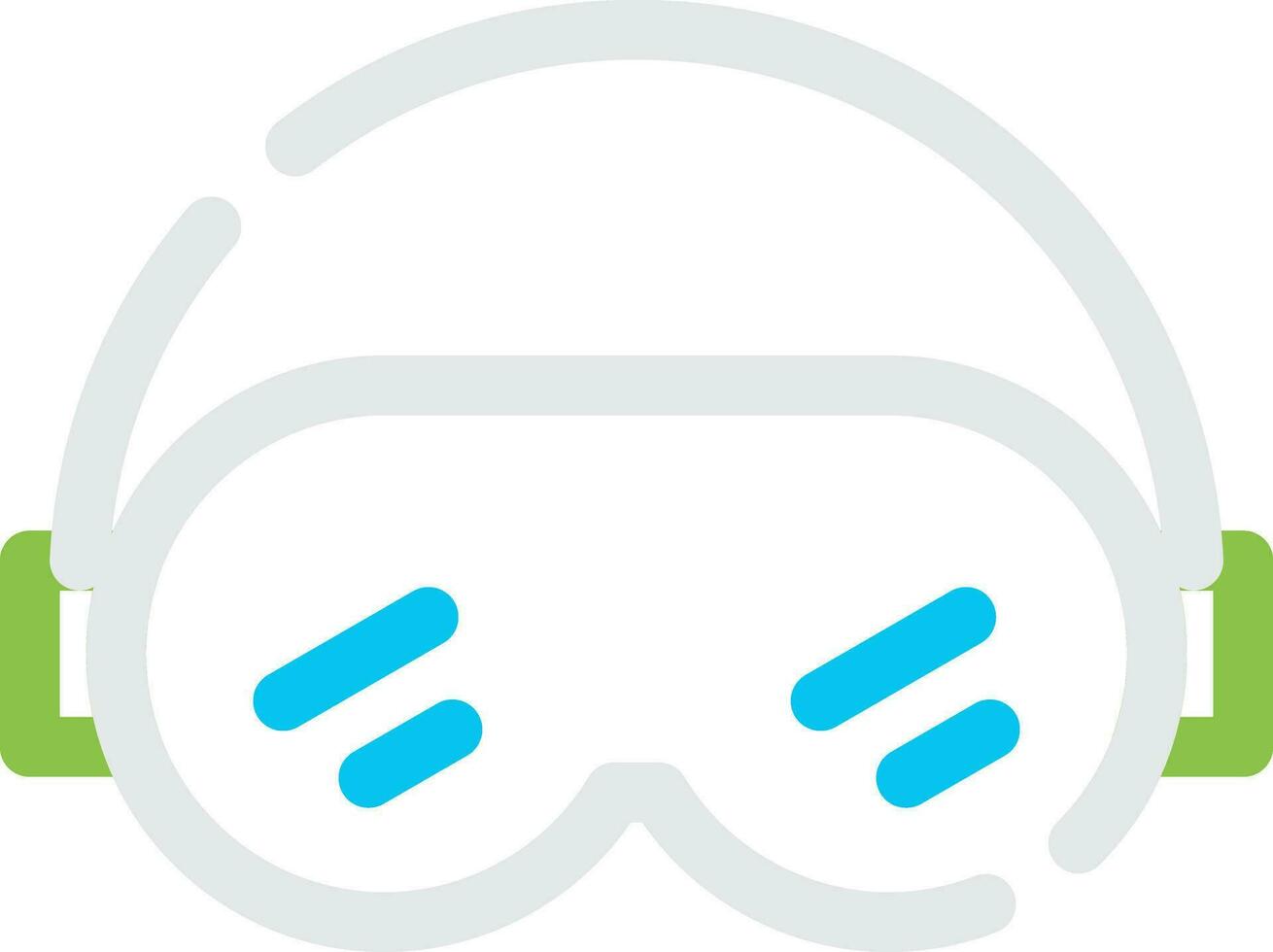 Ski Goggles Creative Icon Design vector