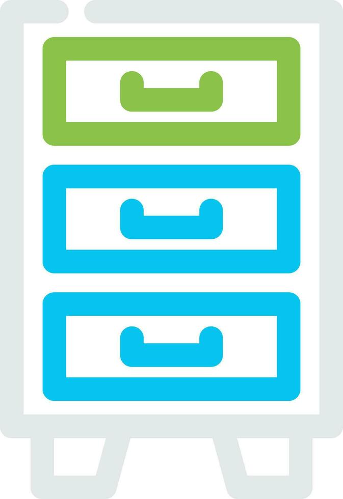 Filing Cabinet Creative Icon Design vector