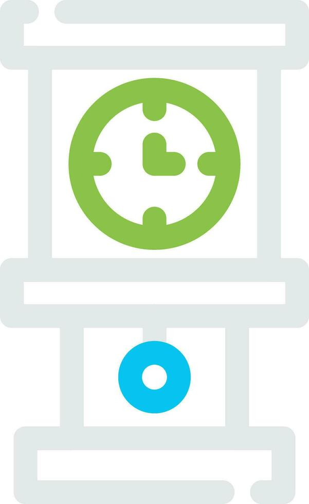 Grandfather Clock Creative Icon Design vector