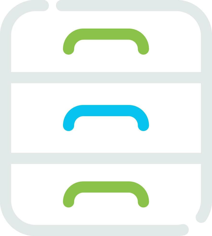 Drawers Creative Icon Design vector