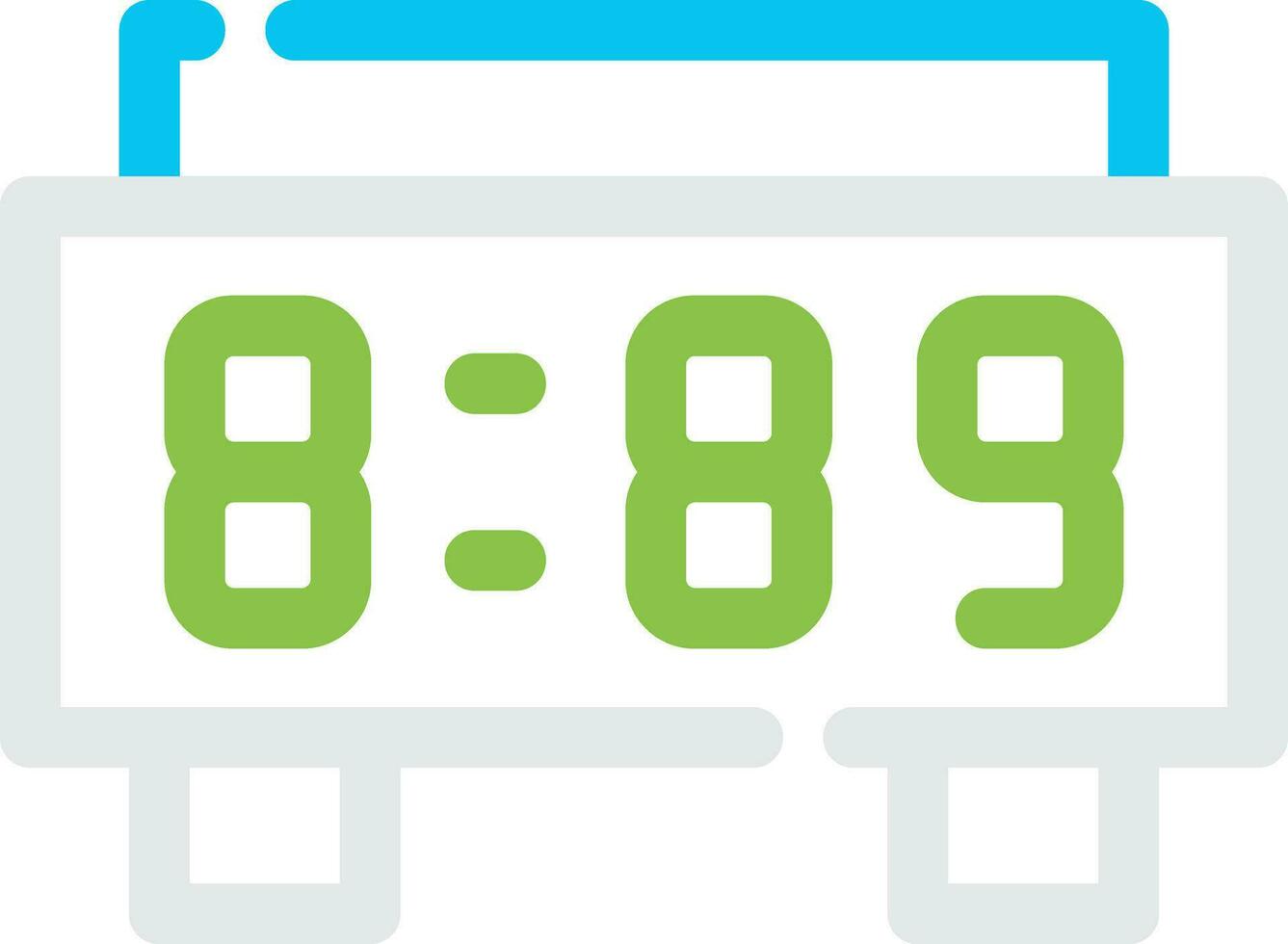 Digital Clock Creative Icon Design vector