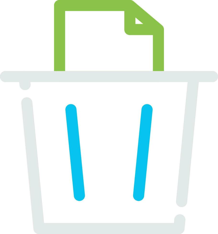 Paper Bin Creative Icon Design vector