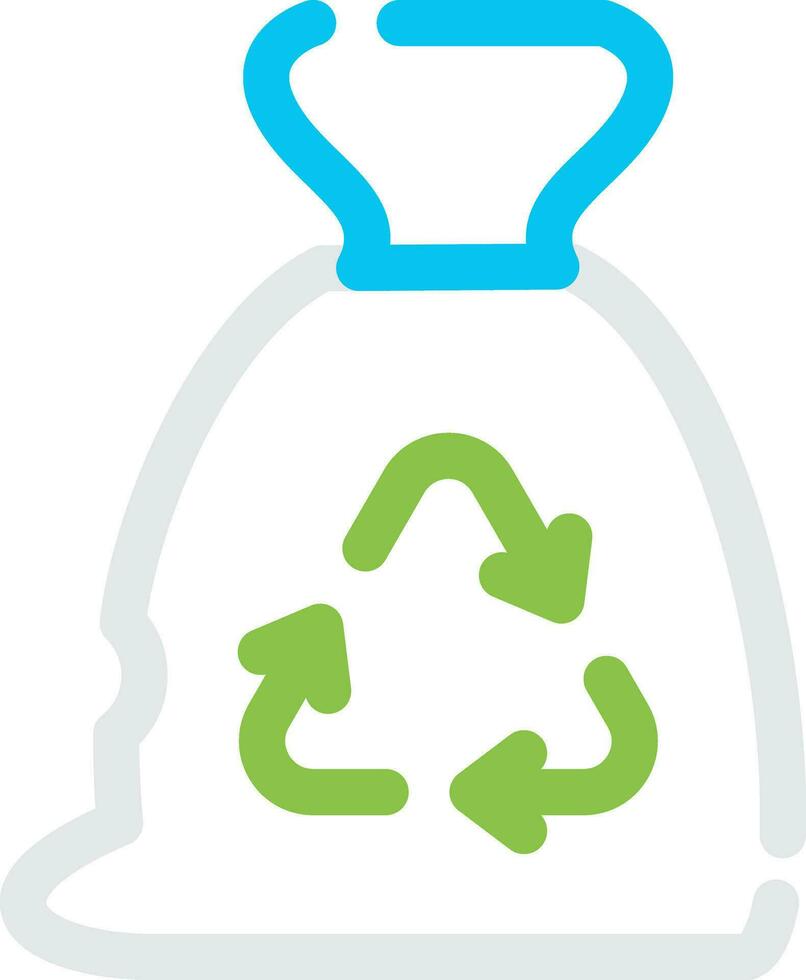 Garbage bag Creative Icon Design vector