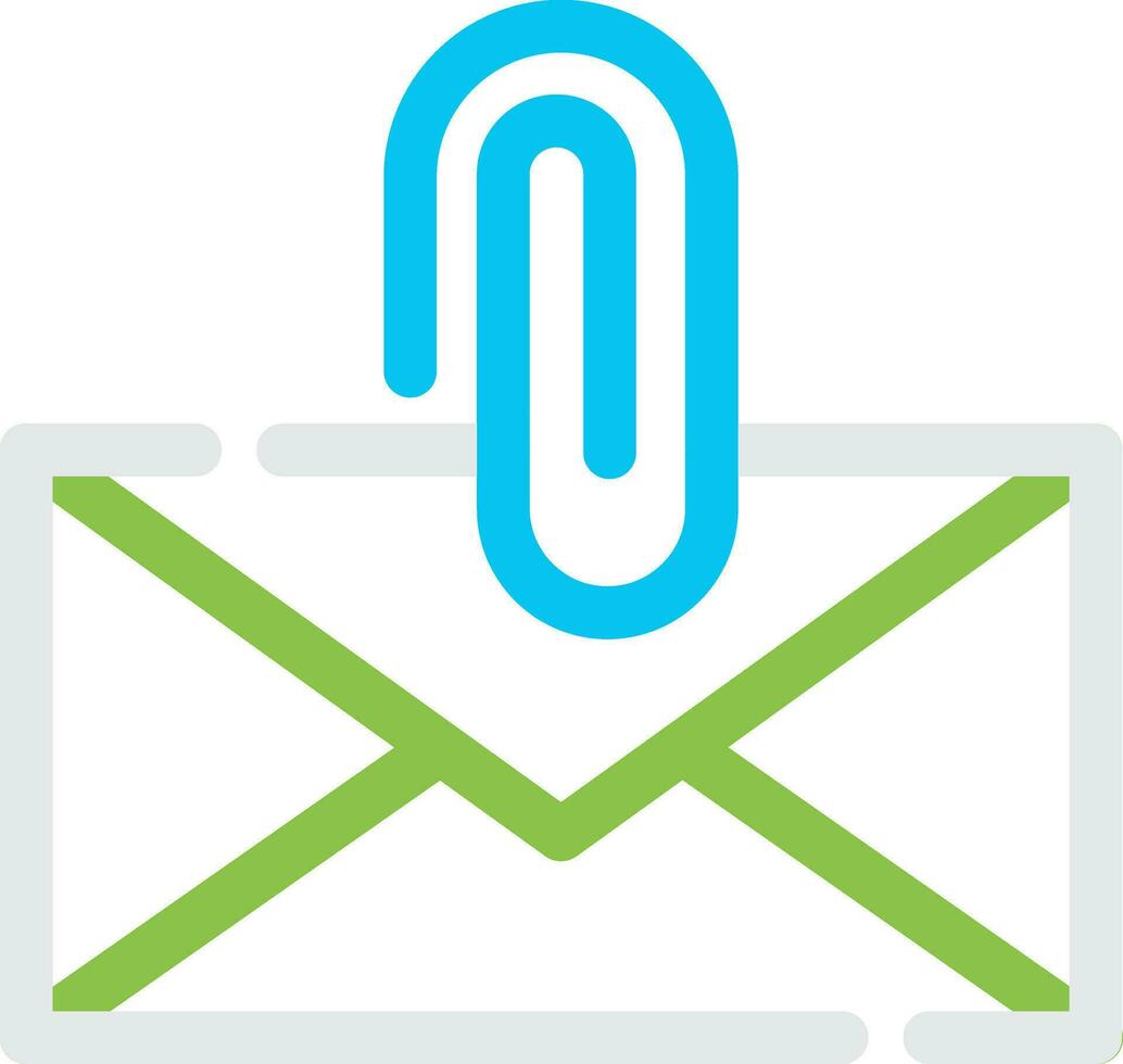 Attach File Email Creative Icon Design vector