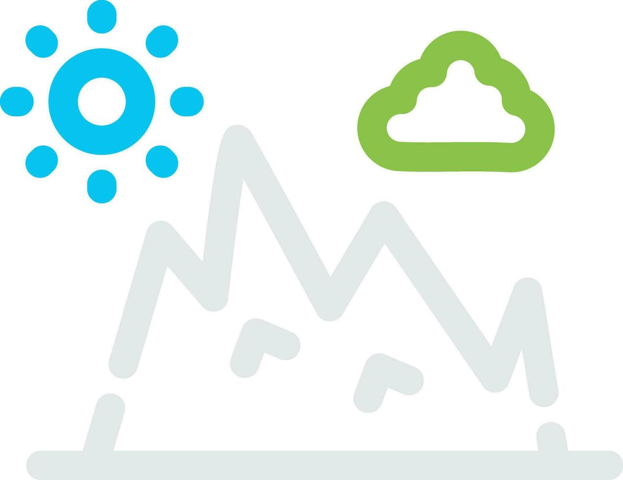 Mountain Creative Icon Design vector