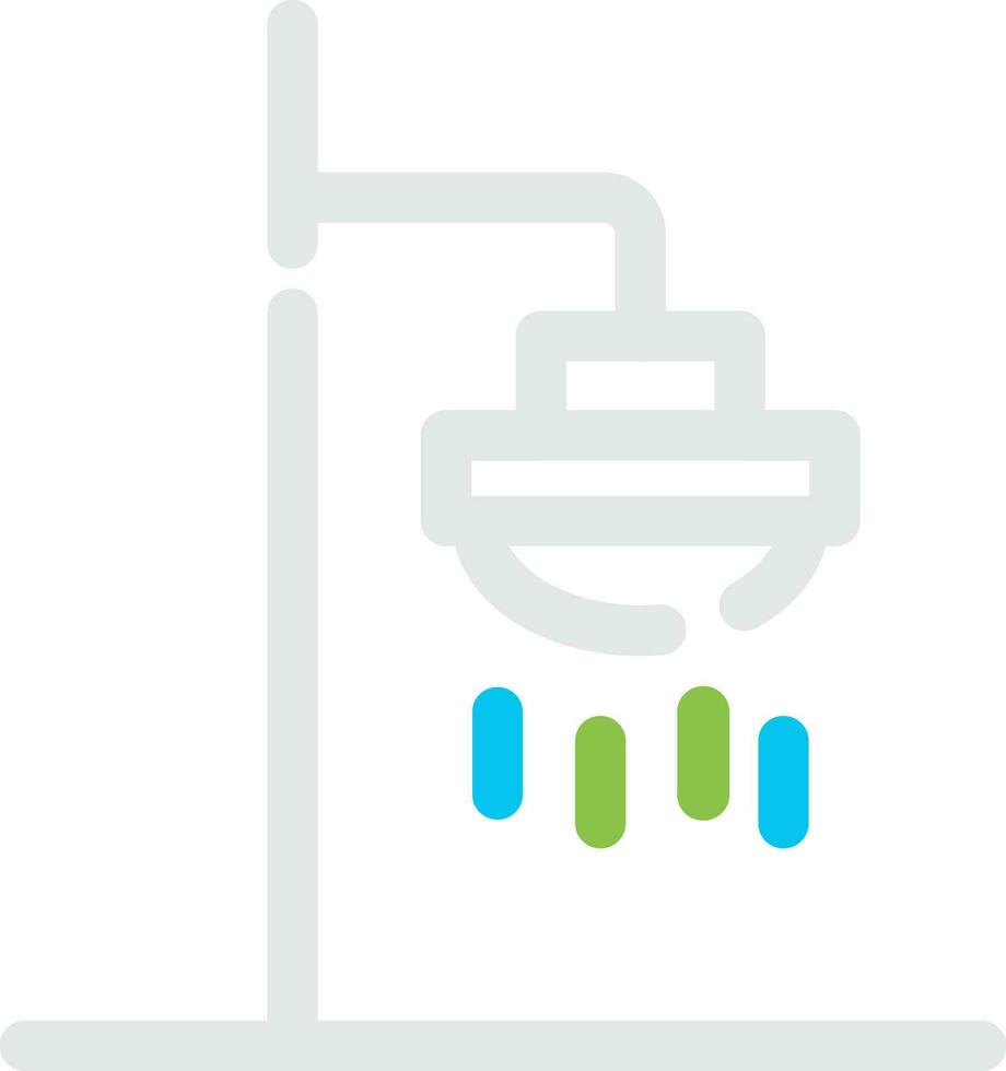 Roof Shower Creative Icon Design vector