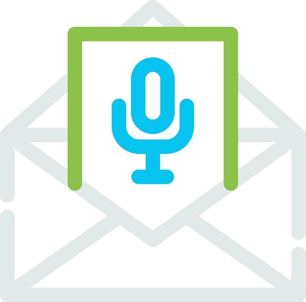 Voice Email Creative Icon Design vector