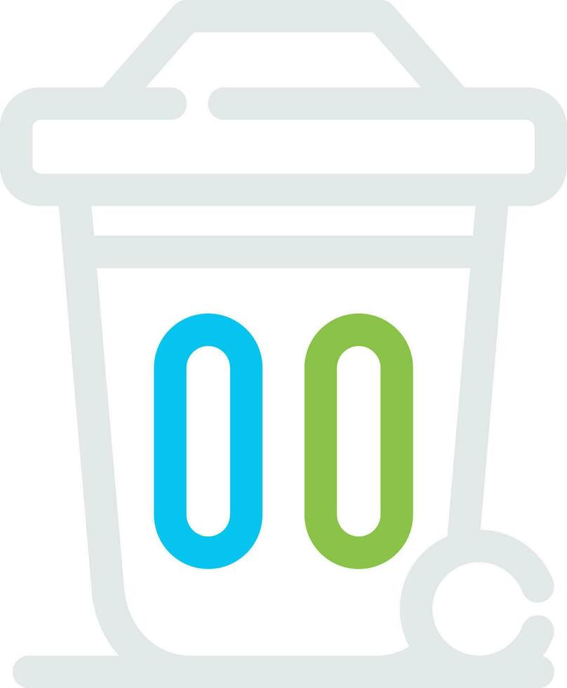 Dustbin Creative Icon Design vector