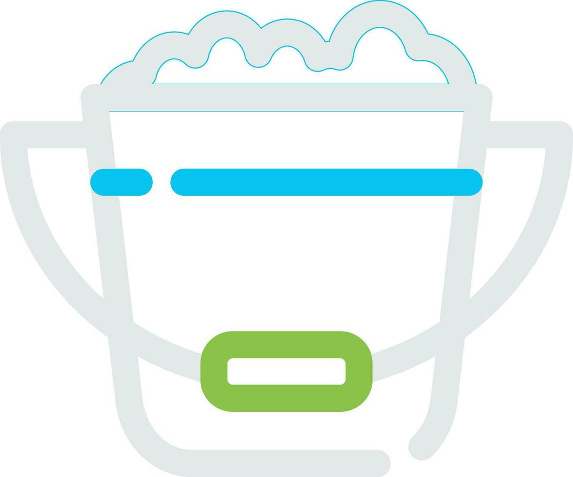 Bucket Creative Icon Design vector